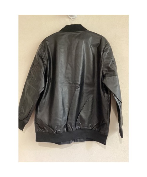 Bling Leads（ブリングリーズ）の「【Blss】【Bling　Leads】PU短丈　MA-1ブルゾン（MA-1・メンズ・ブラック・FREE）」の3枚目の写真