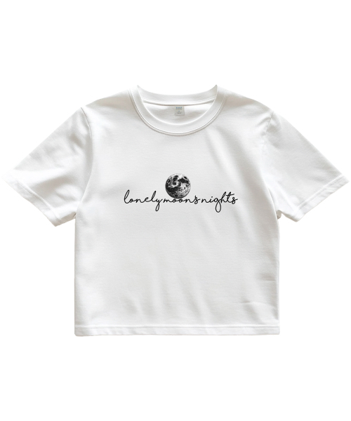 ONEHUNDREDPERCENT FOR WOMAN（ワンハンドレッドパーセントフォーウーマン）の「OHPxAIDAEVEムーンズナイトウーマンクロップ半袖（Tシャツ/カットソー・レディース・その他・S/M）」の3枚目の写真