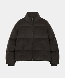 LETTERCOMO（レテルコモ）の「スケートコーデュロイプファーショートパディングブラウン（ダウンジャケット/コート）」