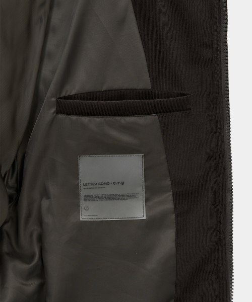 LETTERCOMO(レテルコモ)の「スケートコーデュロイプファーショートパディングブラウン(ダウンジャケット/コート・メンズ・その他・M/L/XL)」の6枚目の写真