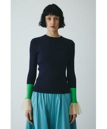HeRIN.CYE（ヘリンドットサイ）の「Flare sleeve knit tops　　フレアスリーブニットトップス（ニット/セーター）」