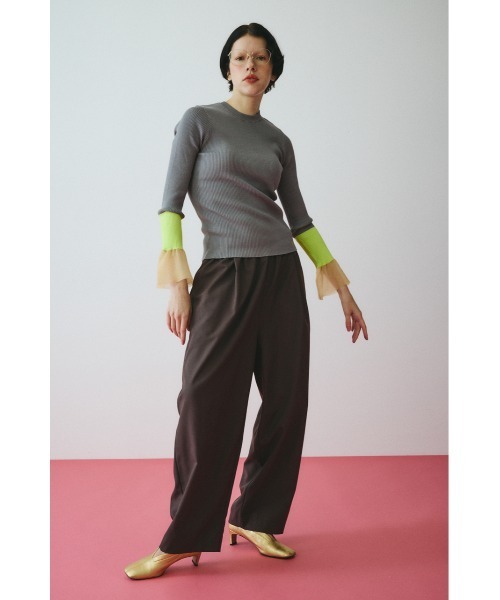 HeRIN.CYE（ヘリンドットサイ）の「Flare sleeve knit tops　　フレアスリーブニットトップス（ニット/セーター・レディース・レッド/ネイビー/グレー・FREE）」の20枚目の写真