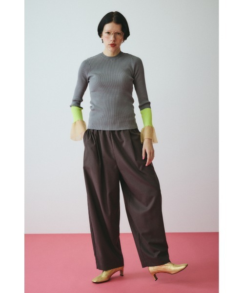 HeRIN.CYE（ヘリンドットサイ）の「Flare sleeve knit tops　　フレアスリーブニットトップス（ニット/セーター・レディース・レッド/ネイビー/グレー・FREE）」の21枚目の写真