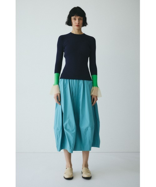 HeRIN.CYE（ヘリンドットサイ）の「Flare sleeve knit tops　　フレアスリーブニットトップス（ニット/セーター・レディース・レッド/ネイビー/グレー・FREE）」の15枚目の写真