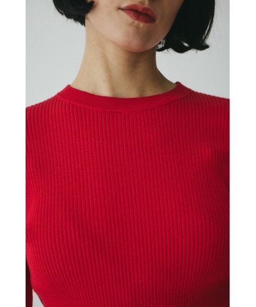 HeRIN.CYE（ヘリンドットサイ）の「Flare sleeve knit tops　　フレアスリーブニットトップス（ニット/セーター・レディース・レッド/ネイビー/グレー・FREE）」の7枚目の写真