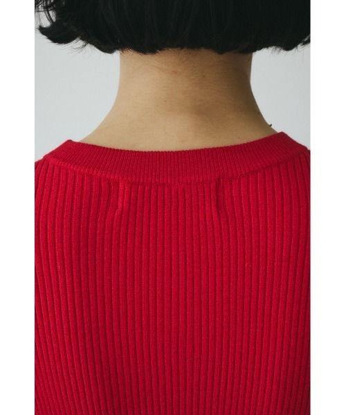 HeRIN.CYE（ヘリンドットサイ）の「Flare sleeve knit tops　　フレアスリーブニットトップス（ニット/セーター・レディース・レッド/ネイビー/グレー・FREE）」の8枚目の写真
