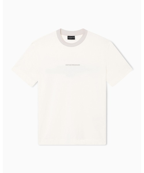 EMPORIO ARMANI(エンポリオアルマーニ)の「【エンポリオ アルマーニ】CROSS ヘビーシングルジャージーTシャツ(Tシャツ/カットソー・メンズ・ダークブルー/オフホワイト・MEDIUM/LARGE/XX-LARGE/X-SMALL/X-LARGE/SMALL)」の5枚目の写真