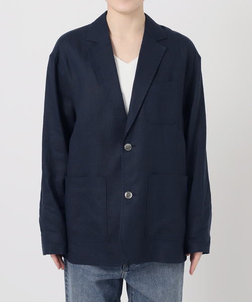 FRAMeWORK（フレームワーク）の「ソフトリネンライトジャケット（テーラードジャケット・レディース・ベージュ/ネイビー・36/38）」の22枚目の写真