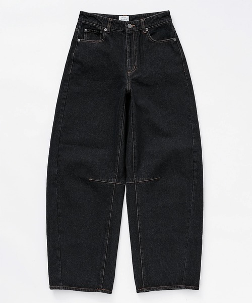 RVCA(ルーカ)の「RVCA/ルーカ RECESSION DENIM PANTS BG043701(その他パンツ・レディース・ブラック/ライトインディゴブルー・M/S)」の2枚目の写真