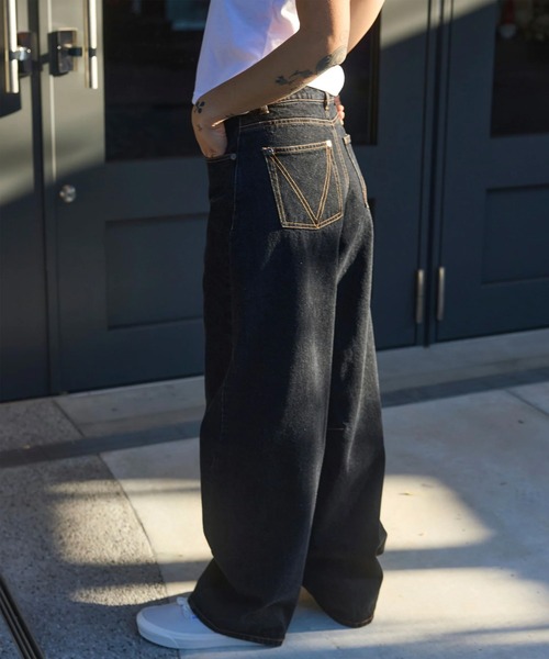 RVCA(ルーカ)の「RVCA/ルーカ RECESSION DENIM PANTS BG043701(その他パンツ・レディース・ブラック/ライトインディゴブルー・M/S)」の11枚目の写真