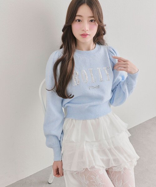 OLIVE des OLIVE（オリーブデオリーブ）の「エアリーラッフルティアードミニスカート（スカート・レディース・ホワイト/オフホワイト/ホワイト系その他/ブラック/チャコールグレー・FREE）」の16枚目の写真