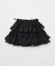 OLIVE des OLIVE | エアリーラッフルティアードミニスカート(スカート)
