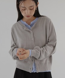 レイヤードバイカラーカーディガン