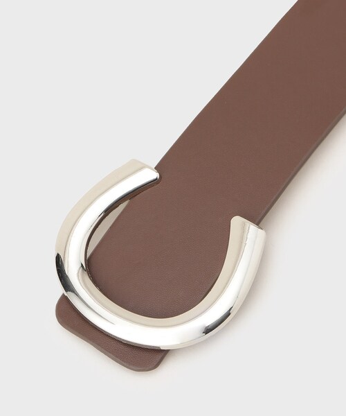 GALLEST（ギャレスト）の「ホースシューバックルベルト（ベルト・レディース・ダークブラウン/ブラック・00）」の4枚目の写真