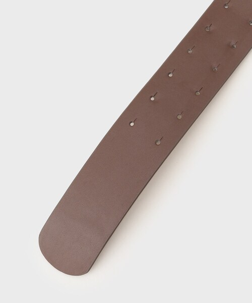 GALLEST（ギャレスト）の「ホースシューバックルベルト（ベルト・レディース・ダークブラウン/ブラック・00）」の6枚目の写真