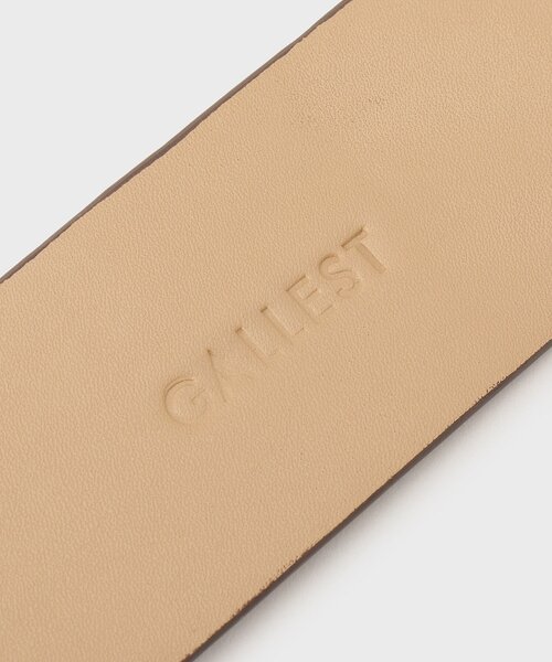 GALLEST（ギャレスト）の「ホースシューバックルベルト（ベルト・レディース・ダークブラウン/ブラック・00）」の7枚目の写真