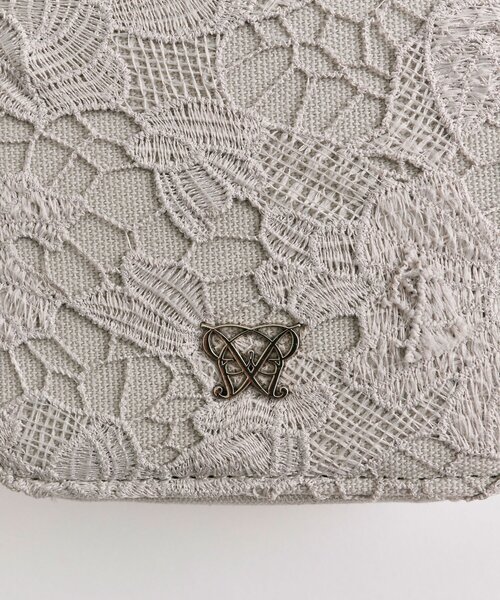 OLIVE des OLIVE（オリーブデオリーブ）の「Aimerianejoieレースマルチショルダー（ショルダーバッグ・レディース・グレー/アイボリー/ブラック・FREE）」の18枚目の写真