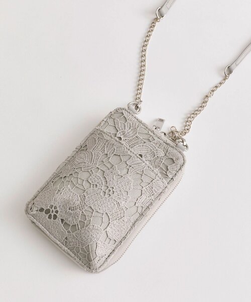 OLIVE des OLIVE（オリーブデオリーブ）の「Aimerianejoieレースマルチショルダー（ショルダーバッグ・レディース・グレー/アイボリー/ブラック・FREE）」の17枚目の写真