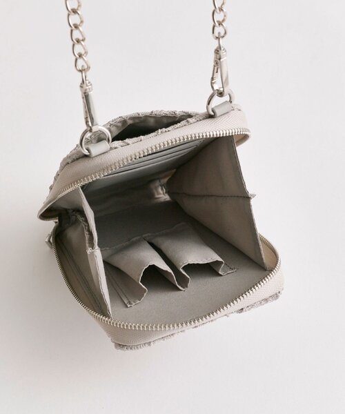 OLIVE des OLIVE（オリーブデオリーブ）の「Aimerianejoieレースマルチショルダー（ショルダーバッグ・レディース・グレー/アイボリー/ブラック・FREE）」の13枚目の写真