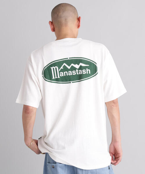 MANASTASH(マナスタッシュ)の「MANASTASH/マナスタッシュ/HEMP CLASSIC TEE ORIGINAL LOGO(Tシャツ/カットソー・メンズ・ホワイト/ブラック/カーキ・L/M/S/XL)」の10枚目の写真