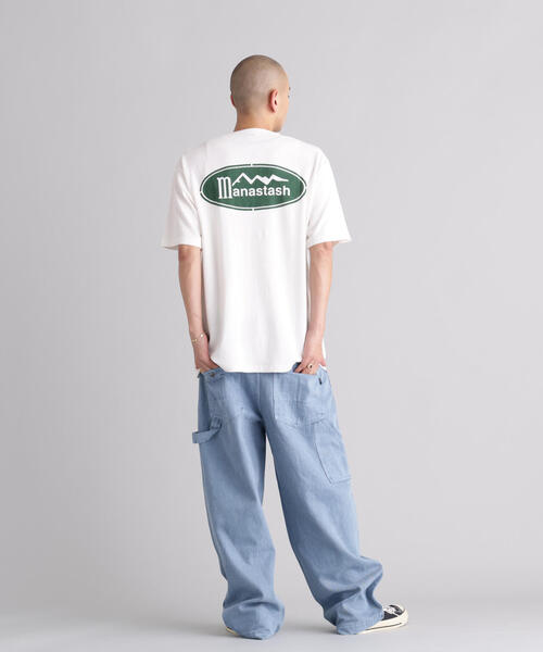MANASTASH(マナスタッシュ)の「MANASTASH/マナスタッシュ/HEMP CLASSIC TEE ORIGINAL LOGO(Tシャツ/カットソー・メンズ・ホワイト/ブラック/カーキ・L/M/S/XL)」の12枚目の写真