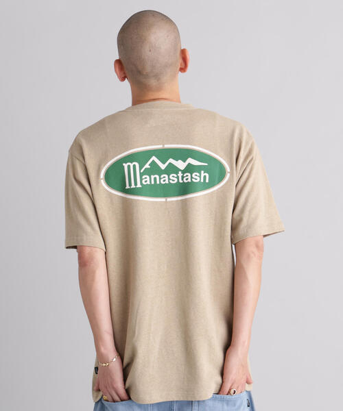 MANASTASH(マナスタッシュ)の「MANASTASH/マナスタッシュ/HEMP CLASSIC TEE ORIGINAL LOGO(Tシャツ/カットソー・メンズ・ホワイト/ブラック/カーキ・L/M/S/XL)」の15枚目の写真