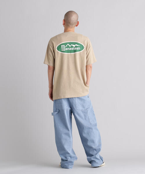 MANASTASH(マナスタッシュ)の「MANASTASH/マナスタッシュ/HEMP CLASSIC TEE ORIGINAL LOGO(Tシャツ/カットソー・メンズ・ホワイト/ブラック/カーキ・L/M/S/XL)」の17枚目の写真