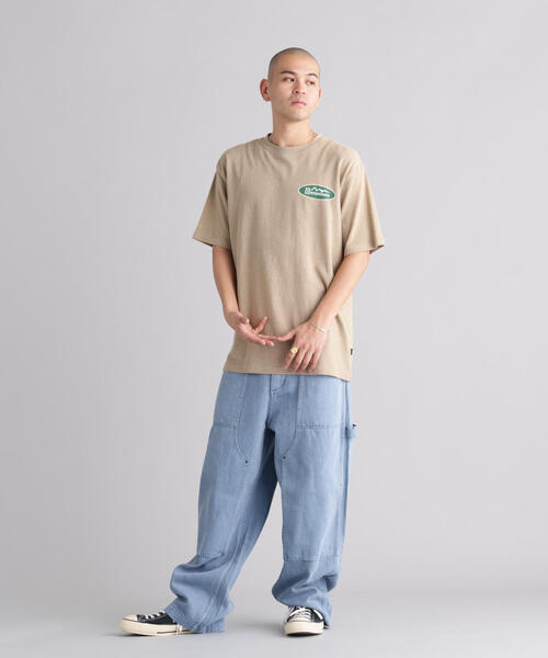 MANASTASH(マナスタッシュ)の「MANASTASH/マナスタッシュ/HEMP CLASSIC TEE ORIGINAL LOGO(Tシャツ/カットソー・メンズ・ホワイト/ブラック/カーキ・L/M/S/XL)」の18枚目の写真