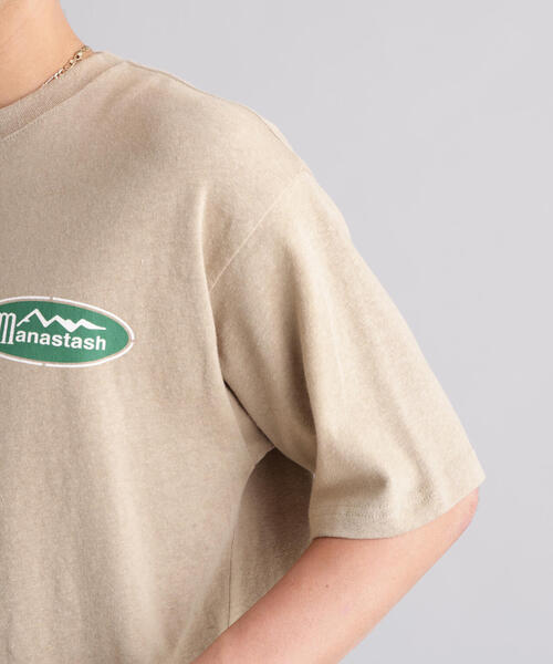 MANASTASH(マナスタッシュ)の「MANASTASH/マナスタッシュ/HEMP CLASSIC TEE ORIGINAL LOGO(Tシャツ/カットソー・メンズ・ホワイト/ブラック/カーキ・L/M/S/XL)」の22枚目の写真