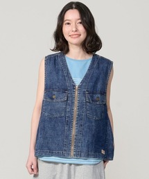 デニム ジレ」に該当するレディースのベストファッション通販 - ZOZOTOWN