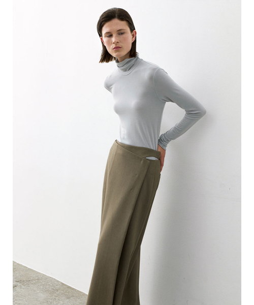 ATELIER NAIN(アトリエナイン)の「CYNTHIA CUTOUT MAXI SKIRT(SK-5042)(スカート・レディース・ダークベージュ/ブラック・MEDIUM/SMALL)」の3枚目の写真