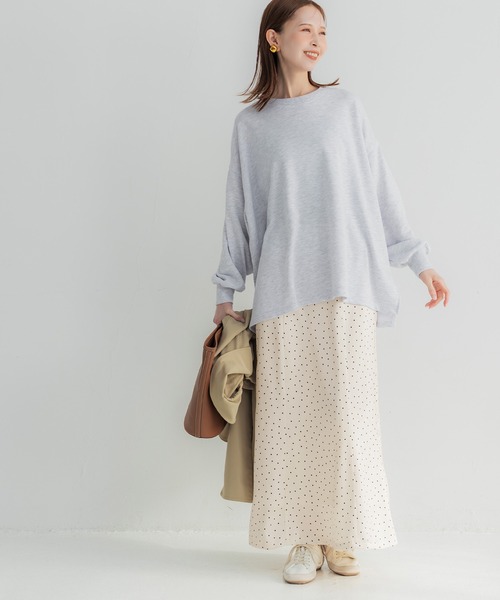 coca（coca）（コカ）の「サッカーサテンナロースカート（スカート・レディース・ブラック/アイボリー・L/S/M）」の12枚目の写真