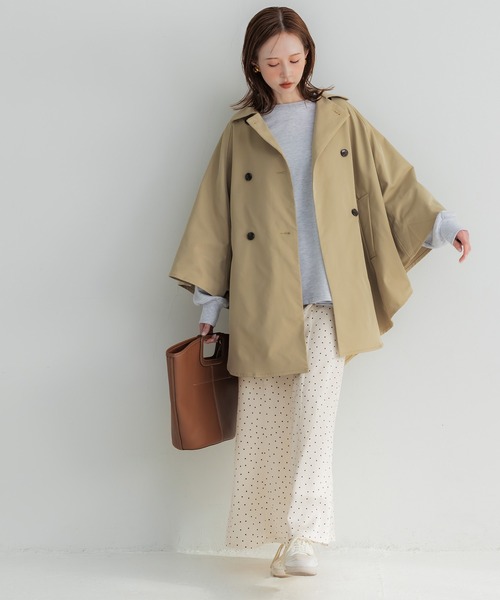 coca（coca）（コカ）の「サッカーサテンナロースカート（スカート・レディース・ブラック/アイボリー・L/S/M）」の14枚目の写真