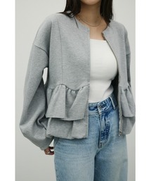 STYLEMIXER | ヘムフリルジャケット(ノーカラージャケット)