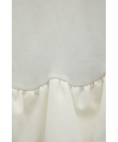 STYLEMIXER(スタイルミキサー)の「ヘムフリルジャケット(ノーカラージャケット・レディース・杢グレー/ネイビー/ホワイト・FREE)」の12枚目の写真