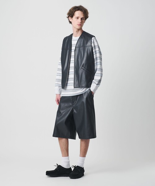 California General Store(California General Store)の「<CGS.>レザー ライク ワーク ショートパンツ(その他パンツ・メンズ・ネイビー・L/S/M)」の4枚目の写真