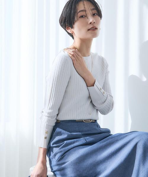 セール】【アンサンブル可/洗える】ワイドリブニット（ニット/セーター