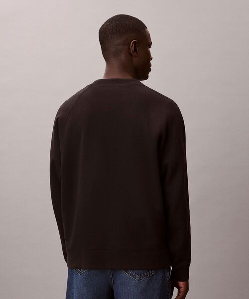 Calvin Klein(カルバン・クライン)の「【ユニセックス】ニット - Vネックコットンニットカーディガン(カーディガン/ボレロ・メンズ・ブラック・M/L/XL/S)」の4枚目の写真