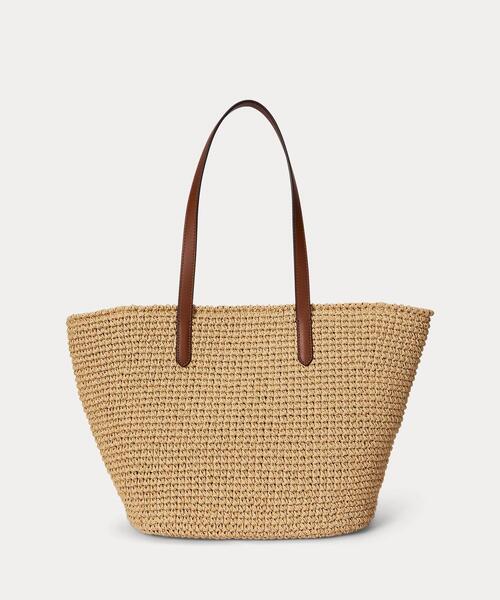 LAUREN RALPH LAUREN(ローレン ラルフ ローレン)の「クロシェイド ストロー ラージ Lainey トート バッグ(トートバッグ・レディース・ナチュラル・ONE)」の5枚目の写真