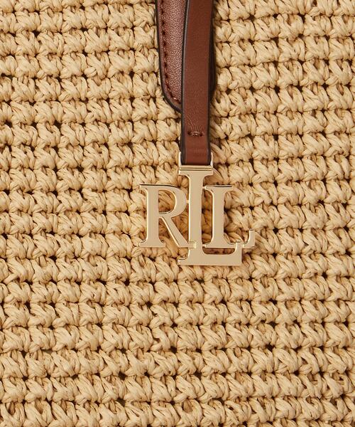 LAUREN RALPH LAUREN(ローレン ラルフ ローレン)の「クロシェイド ストロー ラージ Lainey トート バッグ(トートバッグ・レディース・ナチュラル・ONE)」の7枚目の写真