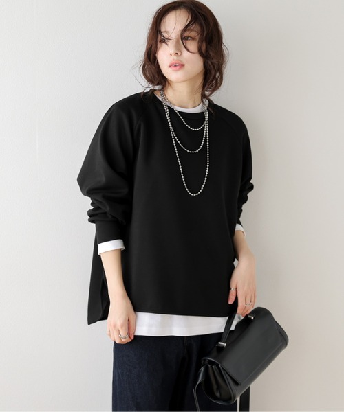 SUGAR BISKET（シュガービスケット）の「バックジップ プルオーバー（Tシャツ/カットソー・レディース・ブラック/ベージュ/グレー・フリー）」の2枚目の写真