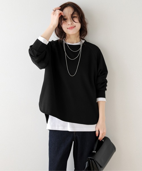 SUGAR BISKET（シュガービスケット）の「バックジップ プルオーバー（Tシャツ/カットソー・レディース・ブラック/ベージュ/グレー・フリー）」の4枚目の写真