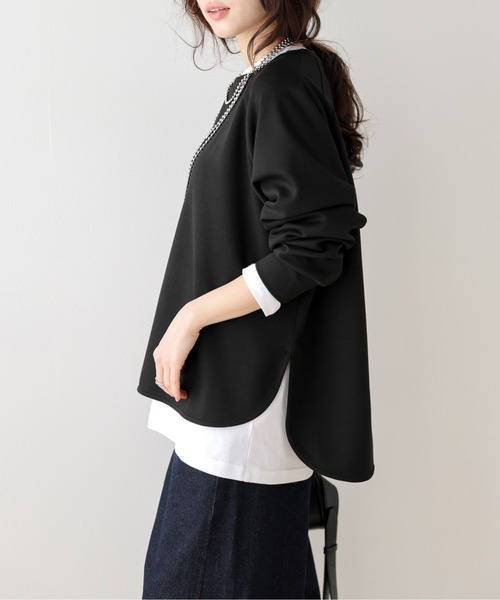SUGAR BISKET（シュガービスケット）の「バックジップ プルオーバー（Tシャツ/カットソー・レディース・ブラック/ベージュ/グレー・フリー）」の6枚目の写真
