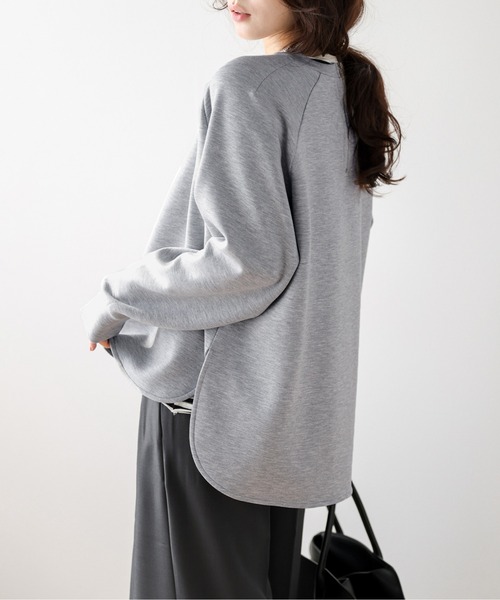 SUGAR BISKET（シュガービスケット）の「バックジップ プルオーバー（Tシャツ/カットソー・レディース・ブラック/ベージュ/グレー・フリー）」の12枚目の写真