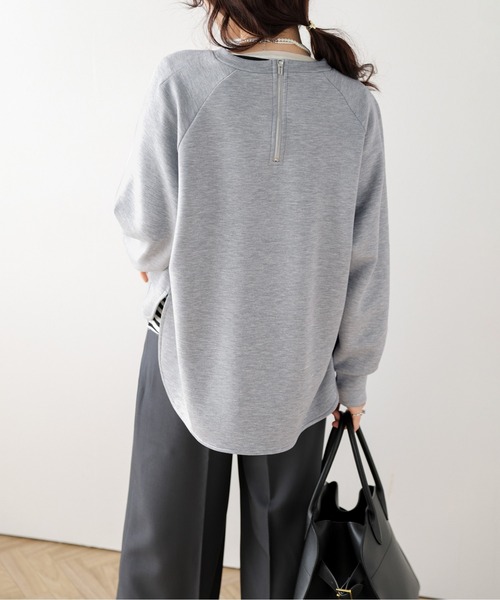 SUGAR BISKET（シュガービスケット）の「バックジップ プルオーバー（Tシャツ/カットソー・レディース・ブラック/ベージュ/グレー・フリー）」の13枚目の写真