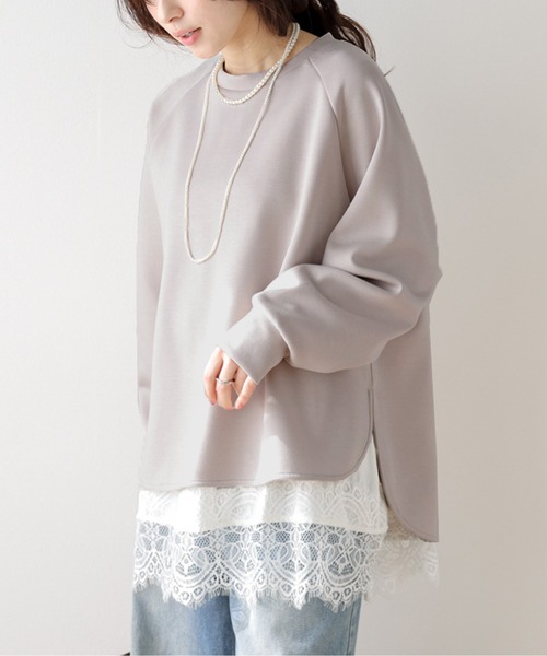 SUGAR BISKET（シュガービスケット）の「バックジップ プルオーバー（Tシャツ/カットソー・レディース・ブラック/ベージュ/グレー・フリー）」の14枚目の写真