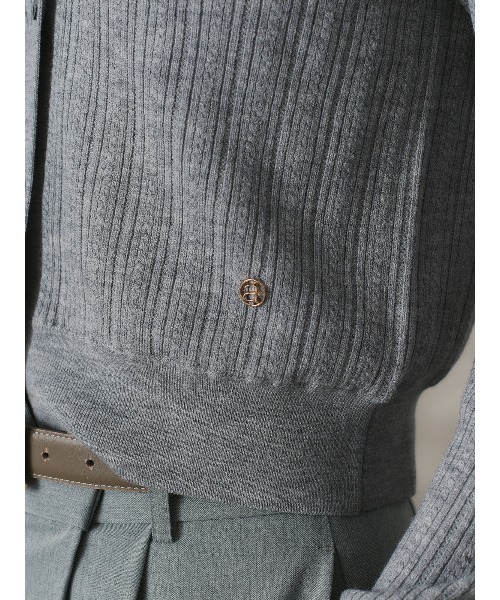 anuans（アニュアンス）の「ラティスケーブルニットカーディガン（カーディガン/ボレロ・レディース・グレー/アイボリー/ミント/ライトピンク/ブラウン/ブラック・FREE）」の10枚目の写真