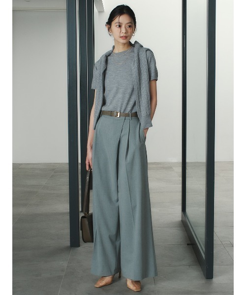 anuans（アニュアンス）の「ラティスケーブルニットカーディガン（カーディガン/ボレロ・レディース・グレー/アイボリー/ミント/ライトピンク/ブラウン/ブラック・FREE）」の17枚目の写真