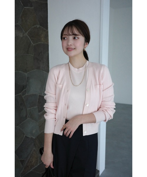 anuans（アニュアンス）の「ラティスケーブルニットカーディガン（カーディガン/ボレロ・レディース・グレー/アイボリー/ミント/ライトピンク/ブラウン/ブラック・FREE）」の22枚目の写真