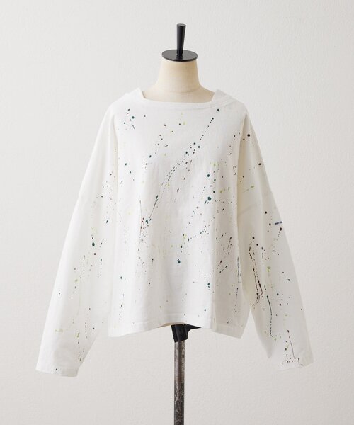 ear PAPILLONNER(イアパピヨネ)の「ペイントTシャツ【SUM1 STYLE×MONT KEMMEL】(Tシャツ/カットソー・レディース・ホワイト/ブラック・FREE)」の21枚目の写真